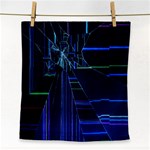 Screen Glitch Broken  Crack  Fracture  Glass Pattern Face Towel