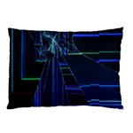 Screen Glitch Broken  Crack  Fracture  Glass Pattern Pillow Case