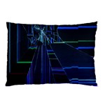 Screen Glitch Broken  Crack  Fracture  Glass Pattern Pillow Case