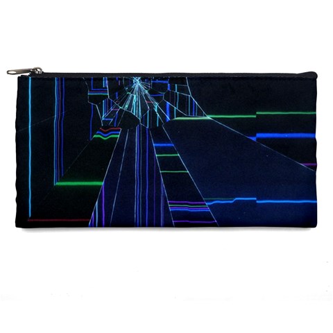 Screen Glitch Broken  Crack  Fracture  Glass Pattern Pencil Case from ArtsNow.com Front