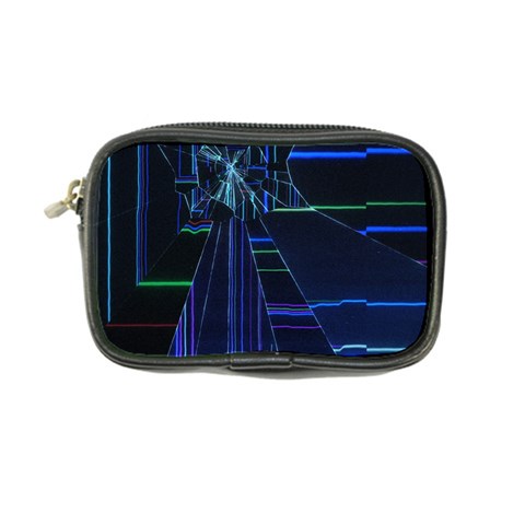 Screen Glitch Broken  Crack  Fracture  Glass Pattern Coin Purse from ArtsNow.com Front