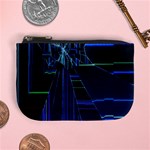 Screen Glitch Broken  Crack  Fracture  Glass Pattern Mini Coin Purse