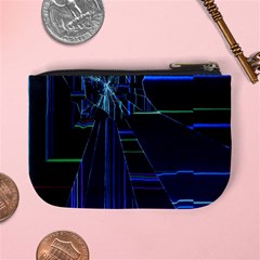 Screen Glitch Broken  Crack  Fracture  Glass Pattern Mini Coin Purse from ArtsNow.com Back
