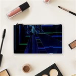 Screen Glitch Broken  Crack  Fracture  Glass Pattern Cosmetic Bag (Small)