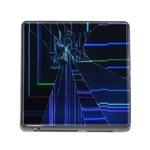 Screen Glitch Broken  Crack  Fracture  Glass Pattern Memory Card Reader (Square 5 Slot)