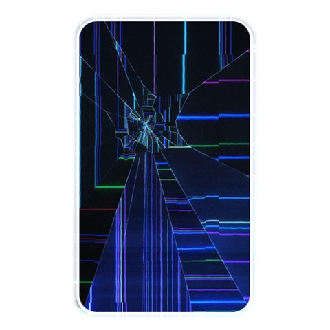 Screen Glitch Broken  Crack  Fracture  Glass Pattern Memory Card Reader (Rectangular) from ArtsNow.com Front