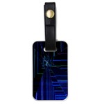 Screen Glitch Broken  Crack  Fracture  Glass Pattern Luggage Tag (one side)