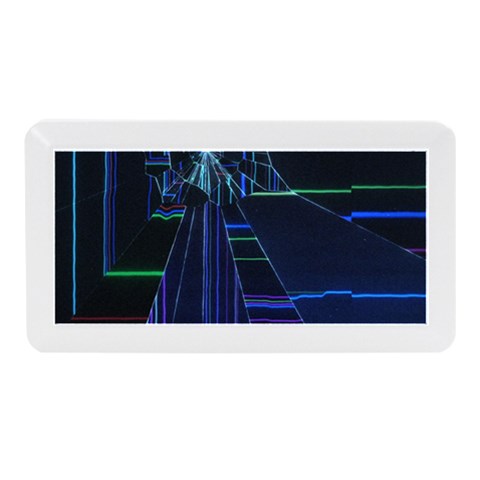 Screen Glitch Broken  Crack  Fracture  Glass Pattern Memory Card Reader (Mini) from ArtsNow.com Front