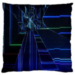 Screen Glitch Broken  Crack  Fracture  Glass Pattern Large Cushion Case (One Side)