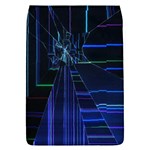 Screen Glitch Broken  Crack  Fracture  Glass Pattern Removable Flap Cover (L)