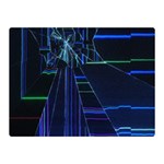 Screen Glitch Broken  Crack  Fracture  Glass Pattern Premium Plush Fleece Blanket (Mini)