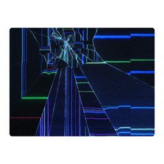 Screen Glitch Broken  Crack  Fracture  Glass Pattern Premium Plush Fleece Blanket (Mini) from ArtsNow.com 35 x27  Blanket Back