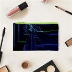 Screen Glitch Broken  Crack  Fracture  Glass Pattern Cosmetic Bag (XS)