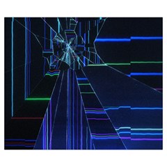Screen Glitch Broken  Crack  Fracture  Glass Pattern Medium Tote Bag from ArtsNow.com Back