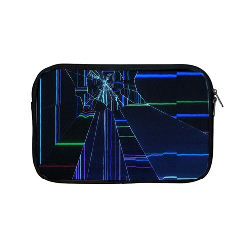 Screen Glitch Broken  Crack  Fracture  Glass Pattern Apple MacBook Pro 13  Zipper Case from ArtsNow.com Front