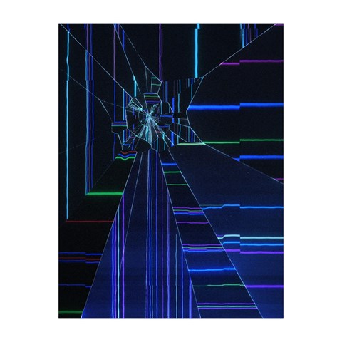Screen Glitch Broken  Crack  Fracture  Glass Pattern Medium Tapestry from ArtsNow.com Front