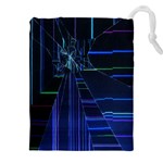 Screen Glitch Broken  Crack  Fracture  Glass Pattern Drawstring Pouch (4XL)