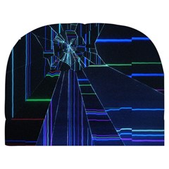 Screen Glitch Broken  Crack  Fracture  Glass Pattern Make Up Case (Medium) from ArtsNow.com Back