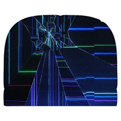 Screen Glitch Broken  Crack  Fracture  Glass Pattern Make Up Case (Large) from ArtsNow.com Back