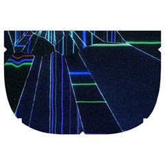 Screen Glitch Broken  Crack  Fracture  Glass Pattern Make Up Case (Large) from ArtsNow.com Side Left