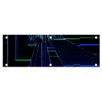 Screen Glitch Broken  Crack  Fracture  Glass Pattern Banner and Sign 6  x 2 