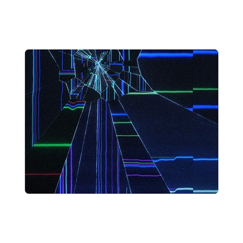 Screen Glitch Broken  Crack  Fracture  Glass Pattern One Side Premium Plush Fleece Blanket (Mini) from ArtsNow.com 35 x27  Blanket Front
