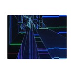 Screen Glitch Broken  Crack  Fracture  Glass Pattern One Side Premium Plush Fleece Blanket (Mini)