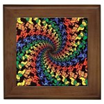 Deadhead Bears Band  Colorsdead Head Grateful Dead Pattern Framed Tile