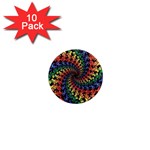 Deadhead Bears Band  Colorsdead Head Grateful Dead Pattern 1  Mini Magnet (10 pack) 