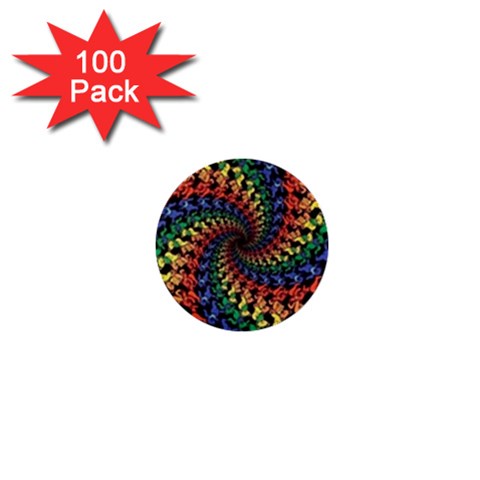 Deadhead Bears Band  Colorsdead Head Grateful Dead Pattern 1  Mini Buttons (100 pack)  from ArtsNow.com Front