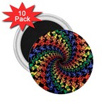 Deadhead Bears Band  Colorsdead Head Grateful Dead Pattern 2.25  Magnets (10 pack) 