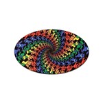 Deadhead Bears Band  Colorsdead Head Grateful Dead Pattern Sticker (Oval)