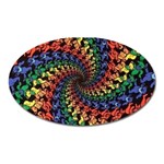 Deadhead Bears Band  Colorsdead Head Grateful Dead Pattern Oval Magnet