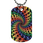 Deadhead Bears Band  Colorsdead Head Grateful Dead Pattern Dog Tag (One Side)