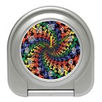 Deadhead Bears Band  Colorsdead Head Grateful Dead Pattern Travel Alarm Clock