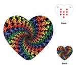 Deadhead Bears Band  Colorsdead Head Grateful Dead Pattern Playing Cards Single Design (Heart)