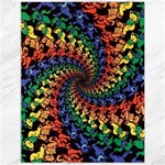 Deadhead Bears Band  Colorsdead Head Grateful Dead Pattern Canvas 12  x 16 