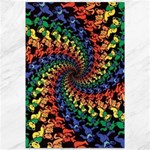 Deadhead Bears Band  Colorsdead Head Grateful Dead Pattern Canvas 12  x 18 