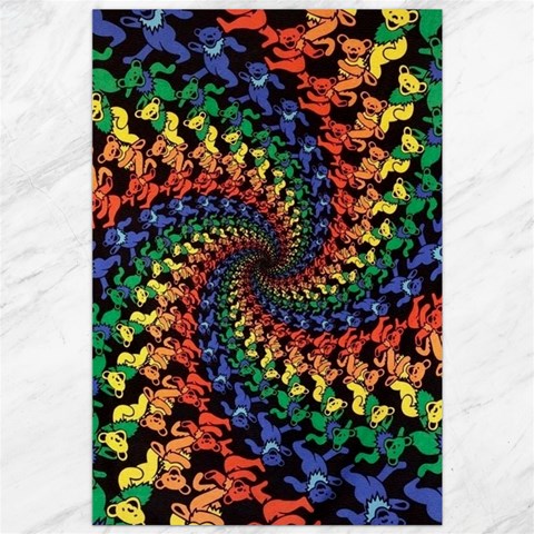 Deadhead Bears Band  Colorsdead Head Grateful Dead Pattern Canvas 20  x 30  from ArtsNow.com 19.62 x28.9  Canvas - 1