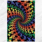 Deadhead Bears Band  Colorsdead Head Grateful Dead Pattern Canvas 20  x 30 