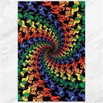 Deadhead Bears Band  Colorsdead Head Grateful Dead Pattern Canvas 24  x 36 