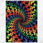 Deadhead Bears Band  Colorsdead Head Grateful Dead Pattern Canvas 36  x 48 