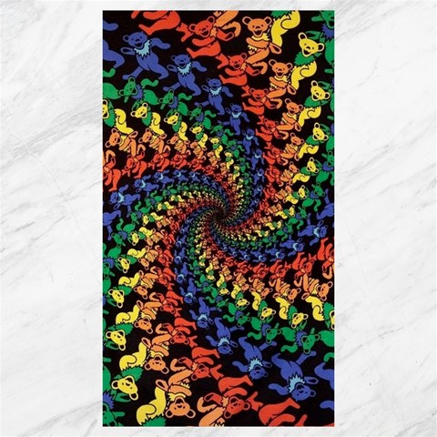 Deadhead Bears Band  Colorsdead Head Grateful Dead Pattern Canvas 40  x 72  from ArtsNow.com 39.28 x69.23  Canvas - 1