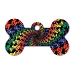 Deadhead Bears Band  Colorsdead Head Grateful Dead Pattern Dog Tag Bone (One Side)