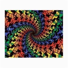 Deadhead Bears Band  Colorsdead Head Grateful Dead Pattern Small Glasses Cloth (2 Sides) from ArtsNow.com Back
