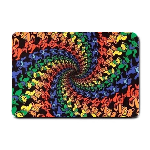 Deadhead Bears Band  Colorsdead Head Grateful Dead Pattern Small Doormat from ArtsNow.com 24 x16  Door Mat