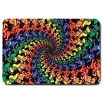 Deadhead Bears Band  Colorsdead Head Grateful Dead Pattern Large Doormat