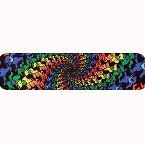 Deadhead Bears Band  Colorsdead Head Grateful Dead Pattern Large Bar Mat from ArtsNow.com 32 x8.5  Bar Mat