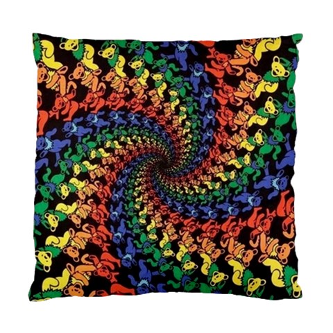 Deadhead Bears Band  Colorsdead Head Grateful Dead Pattern Standard Cushion Case (One Side) from ArtsNow.com Front