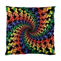 Deadhead Bears Band  Colorsdead Head Grateful Dead Pattern Standard Cushion Case (Two Sides) from ArtsNow.com Back